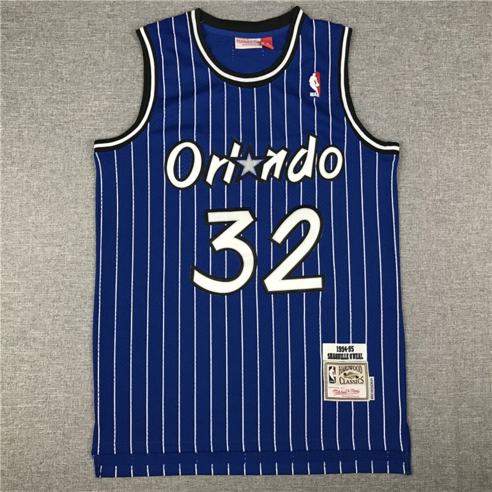 Mens Shaquille O'Neal Blue Stitched Jersey
